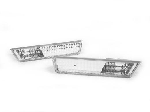 DEPO Crystal Clear Front Bumper Side Marker Lights