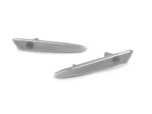 DEPO Clear Front Bumper Side Marker Lights