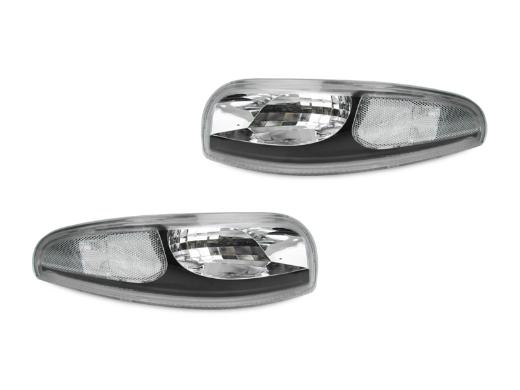 DEPO Black Clear Front Signal Bumper Lights