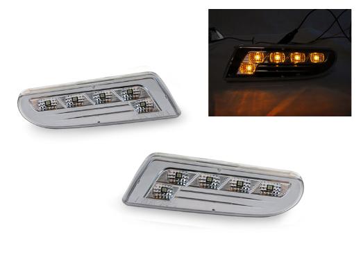 DEPO Crystal Clear Amber LED Bumper Lights