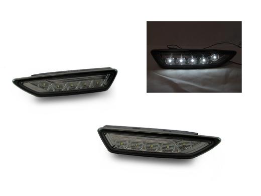 DEPO Smoke White LED Bumper Side Marker Lights