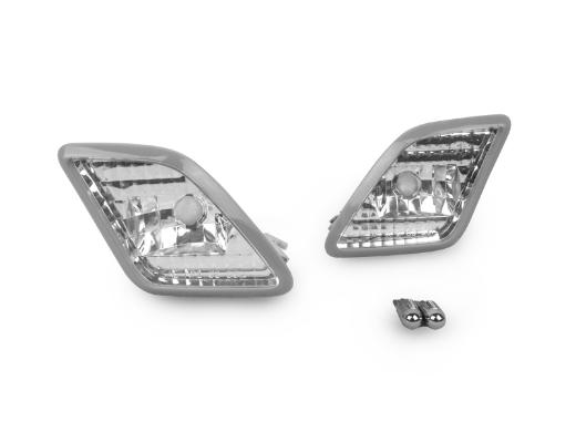 DEPO Crystal Clear Bumper Side Marker Lights