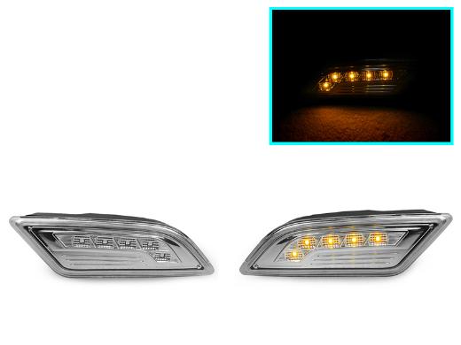 DEPO Clear Amber LED Bumper Side Marker Lights