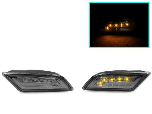 DEPO Smoke Amber LED Bumper Side Marker Lights