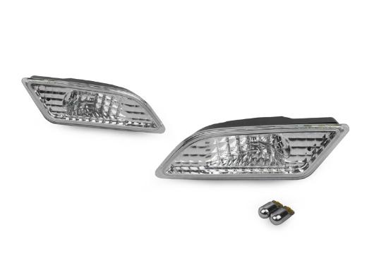 DEPO Clear Bumper Side Marker Lights