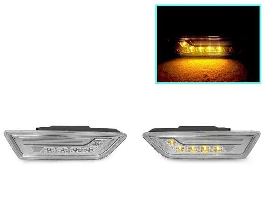DEPO Clear Amber LED Bumper Side Marker Lights