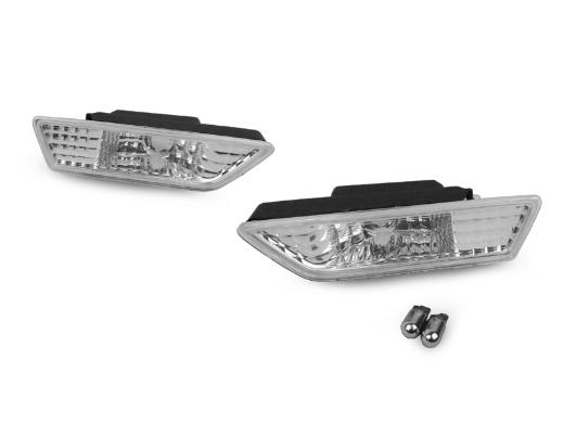 DEPO Clear Bumper Side Marker Lights