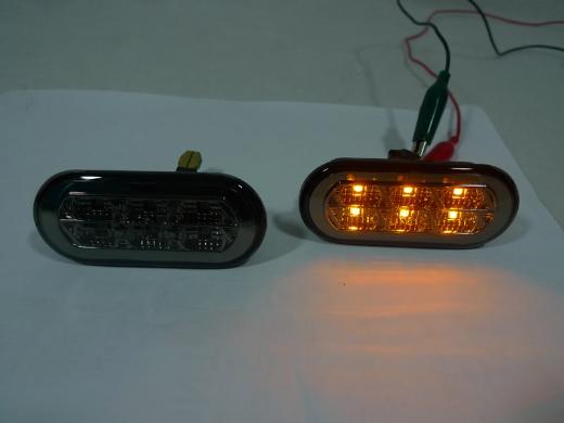 DEPO Smoke Amber LED Fender Side Marker Lights