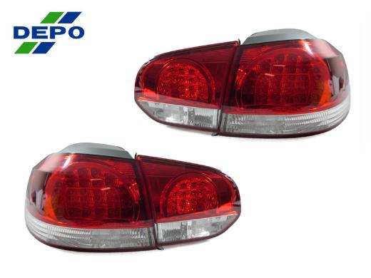 DEPO Red/Clear LED Tail Lights