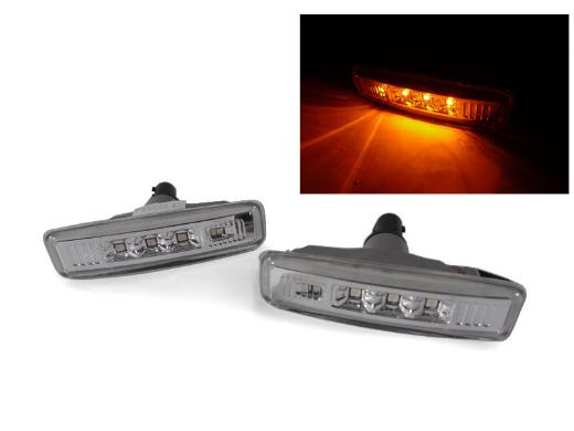 DEPO Clear X4 LED Amber Side Marker Lights