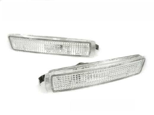 DEPO Clear Front Bumper Side Marker Lights