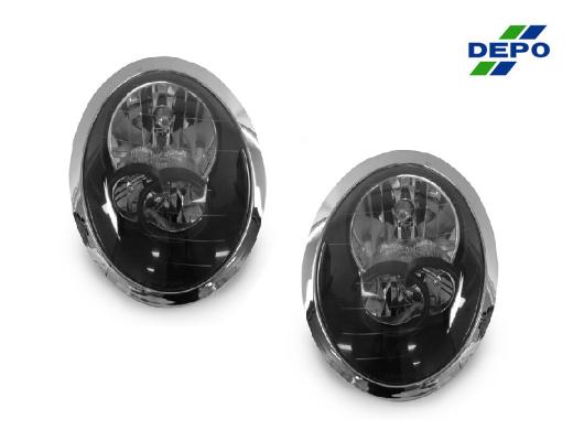 DEPO Black Headlights - Halogen Model