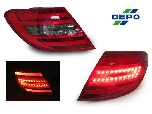 DEPO Red/Smoke LED Lightsbar Tail Lights