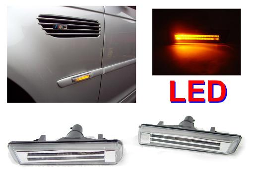 DEPO Crystal Lights Bar Amber LED Clear Side Marker Lights