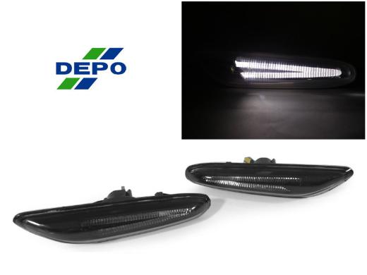 DEPO Smoke Lights Bar White LED Side Marker Lights