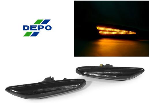 DEPO Smoke Lights Bar Amber LED Side Marker Lights