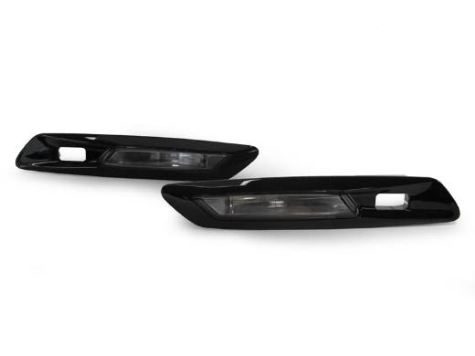 DEPO Smoke Glossy Black Frame Side Marker Lights