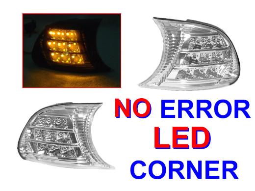 DEPO Crystal Clear Amber LED Corner Lights