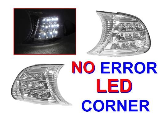 DEPO Crystal Clear White LED Corner Lights