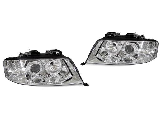 DEPO D2S Chrome Angel Projector Headlights