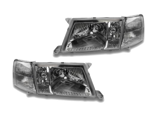 DEPO Crystal Clear Headlights + Corner 4 Pieces Set