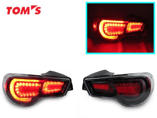 DEPO Tom'S Rear LED Black / Red Tail Lights