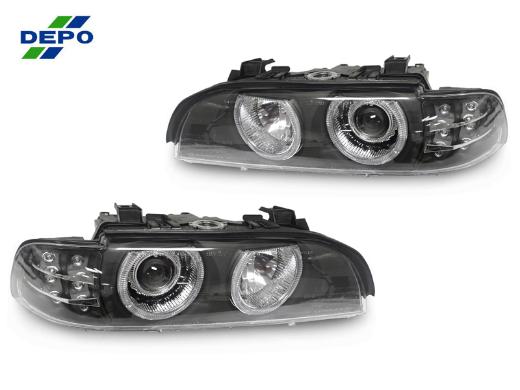 DEPO Angel Eye D2S Projector Headlights With LED Signal With Motor