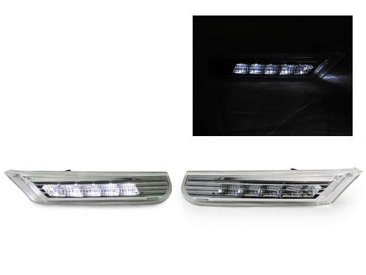 DEPO Clear White LED Side Marker Lights