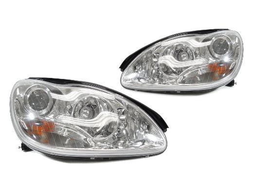 DEPO Facelift Style Dot Chrome Projector Headlights