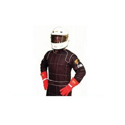 DJ Safety Firesuit SFI 3-2A/1 1-Piece Suit - Large (Black)