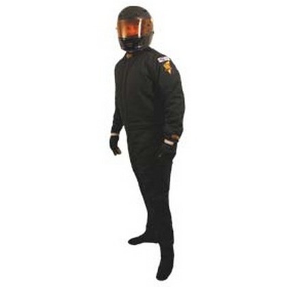 DJ Safety Firesuit SFI 3-2A/15 1-Piece Suit - Large (Black)