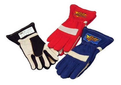 DJ Safety Gloves SFI 3.3.5 Two Layer - Large (Black)