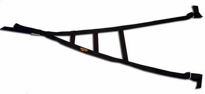 DJ Safety Sprint Car Triangle Window Net - Left Side (with Cam Buckle Release)