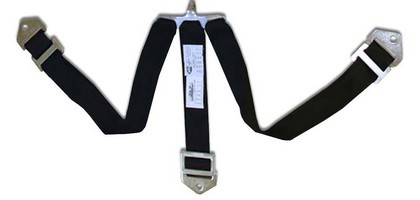 DJ Safety 7-Point 2-Inch Anti-Submarine Belt - Three Legs Bolt-In (Silver Gray)