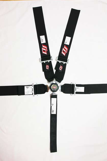 DJ Safety 5-Point 2-Inch Cam Style Harness - Bolt-In (Black)