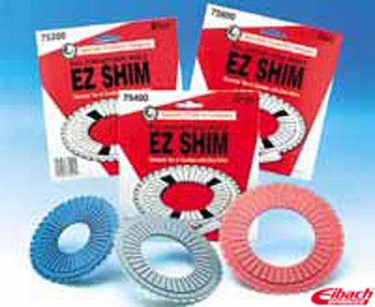 Eibach Pro-Alignment Camber Shim Kit - Rear - Camber +/-1.5, Toe +/-1.5 degrees of adjustment.