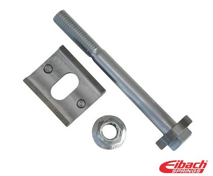 Eibach Pro-Alignment Camber Bolt/Plate Kit - Rear - Camber +/-1.00 degrees of adjustment.