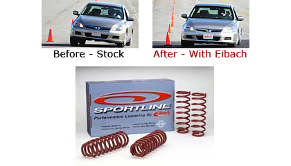 Eibach Lowering Springs - Sportline (Lowers Front:1.6 inch/ Rear:1.6 inch)