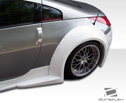 Duraflex B2 Wide Fender Flares, Rear