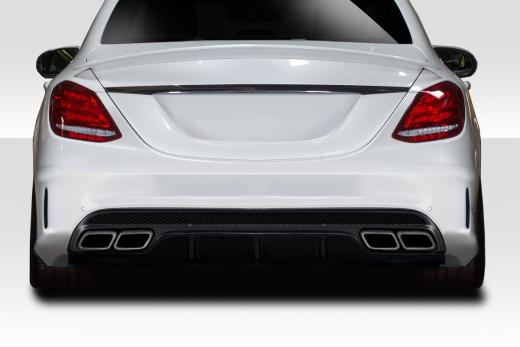 Duraflex C63 Look Rear Diffuser - 1 Piece ( For AMG Bumper only)