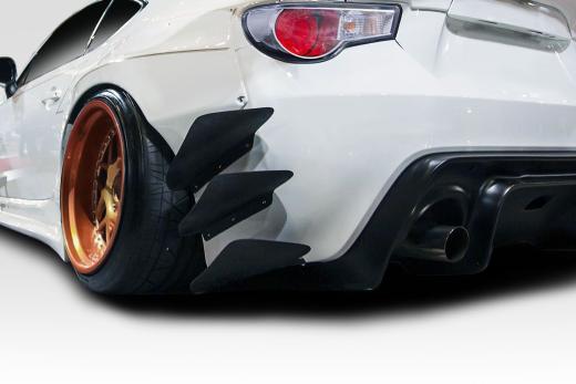 Duraflex GT500 V3 Rear Bumper Canards - 6 Piece