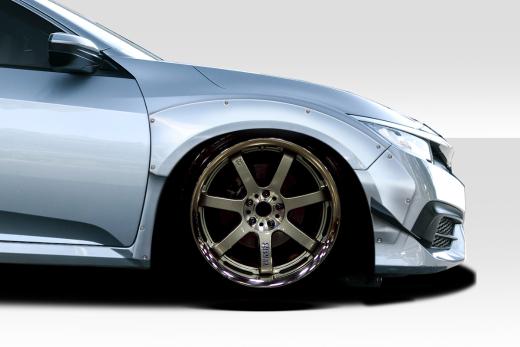 Duraflex RBT Widebody Look Front Fenders - 6 Piece