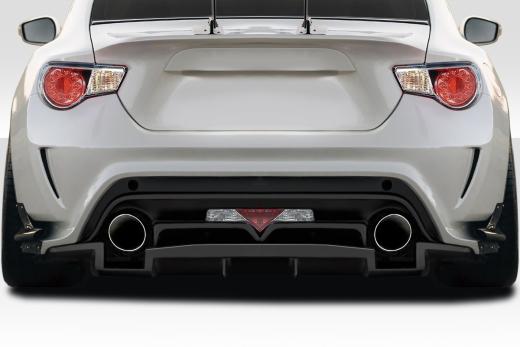 Duraflex Vantix Rear Bumper Cover - 4 Piece ( Includes Diffuser and canards )