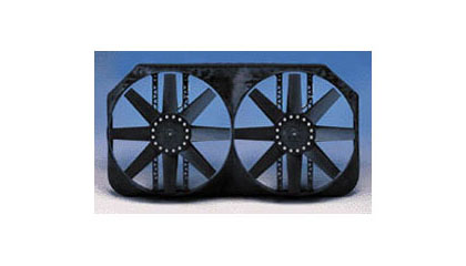 Flex-a-lite Fans - Dual 15 Inch Monster Electric Fan, Puller w/ Variable Speed Control