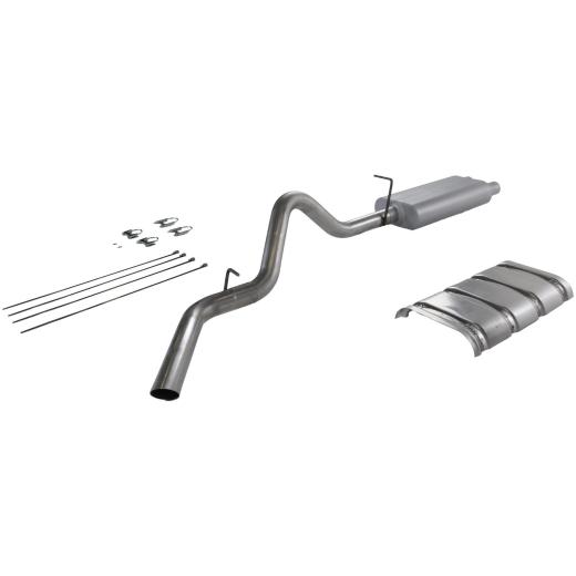 Flowmaster American Thunder Cat-Back Exhaust System - Single Side Exit with 50 Series Big Block Muffler