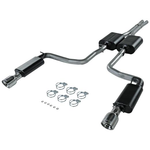 Flowmaster Force II Cat-Back Exhaust System - Dual Rear Exit with Super 40 Series Mufflers - Aluminized Tubing