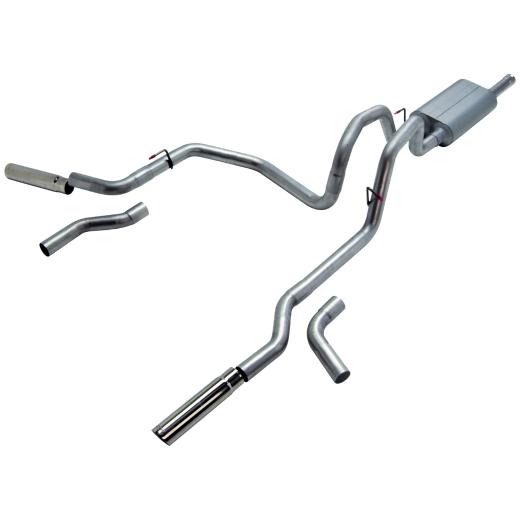 Flowmaster Force II Cat-Back Exhaust System - Dual Rear/Side Exit with Super 50 Series Muffler