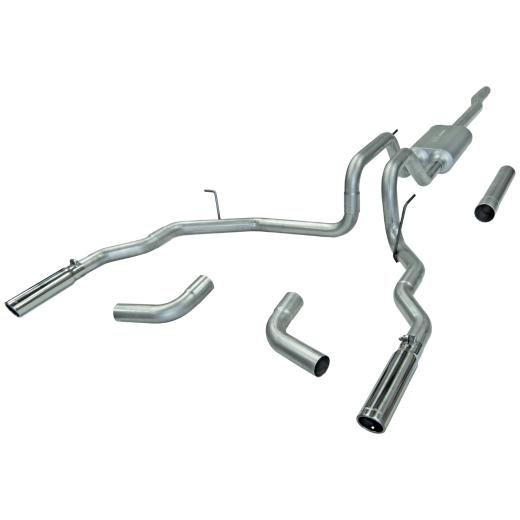 Flowmaster Force II Cat-Back Exhaust System - Dual Rear/Side Exit with Super 50 Series Muffler