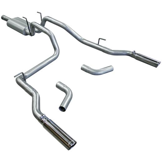 Flowmaster American Thunder Cat-Back Exhaust System - Dual Rear/Side Exit with 50 Series H.D. Muffler and 3