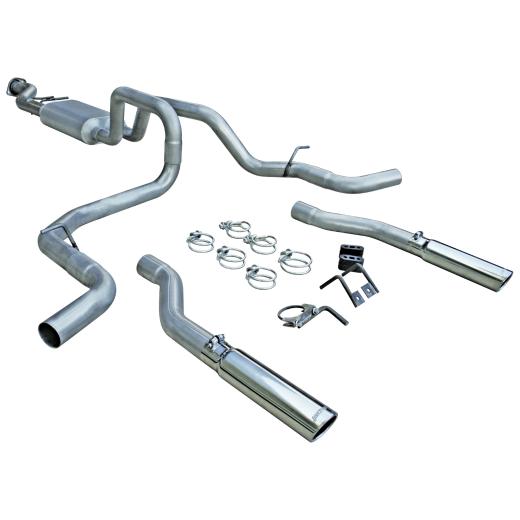 Flowmaster American Thunder Cat-Back Exhaust System - Dual Rear/Side Exit with Super 50 Series Muffler